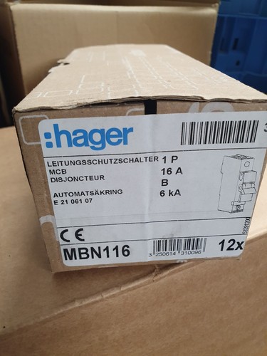 12x hager sicherung b16 1pol - 12x,