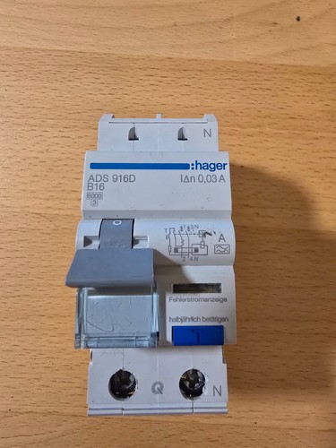 Hager ads 916d - 916d, fi/ls