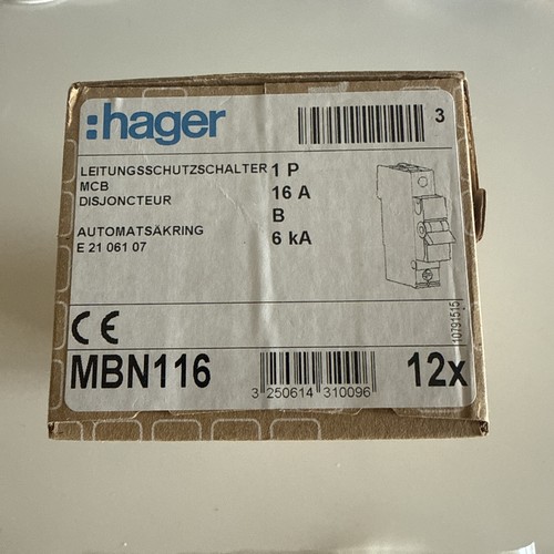 Hager mbn 116 - mbn, b16