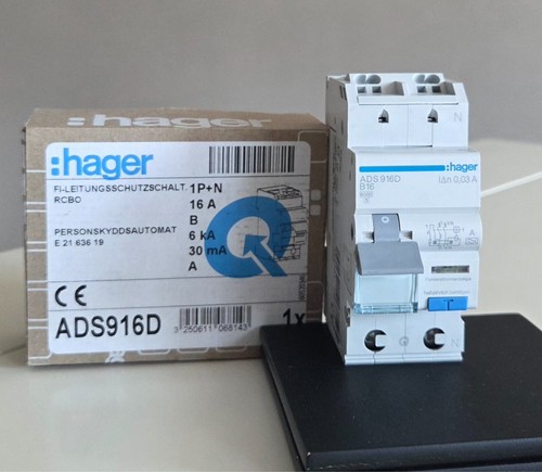 Hager ads916d schalter - hager, fi/ls-schalter