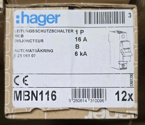 Stück hager mbn116 - 12,